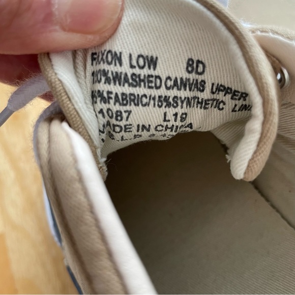 Polo Ralph Lauren Faxon Low-Top Canvas Sneaker - Beige - Mens Size 8 - Picture 10 of 15